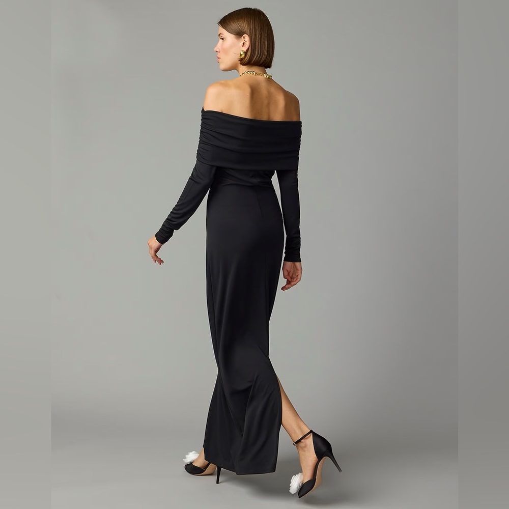 J.Crew Collection off-the-shoulder dress in matte jersey BV841 - Picture 3 of 12